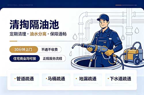 汉中清掏隔油池